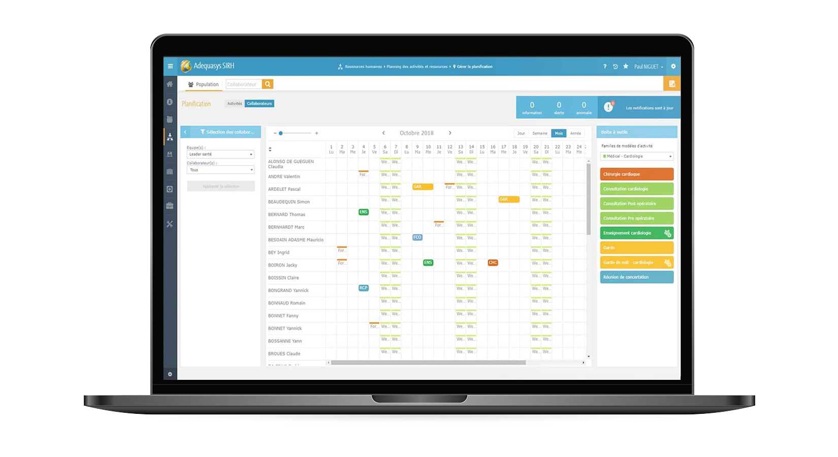 Gestion des absences